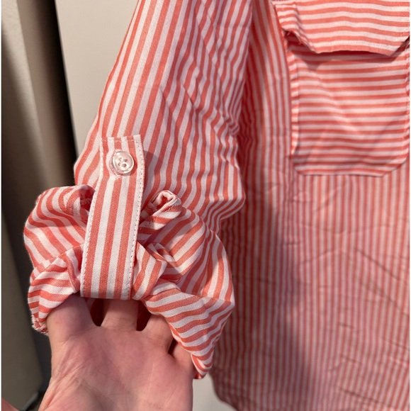 Velvet Heart Striped XL Button Down Shirt - Picture 2 of 14